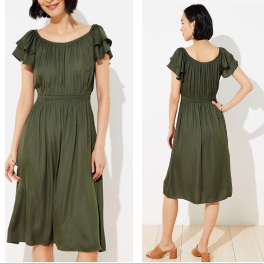 Olive Green Midi Dress